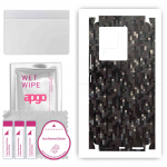 apgo Protective Skin Sticker for the back+sides compatible with Vivo iQOO Neo6, Full Wrap Film, Foil, Vinyl - Pattern Carbon Black Pixel