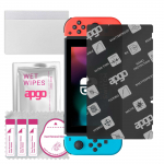 apgo MATTE Hybrid protective glass compatible with Nintendo Switch, flexible nano glass, great replacement for tempered glass, scratch-resistant, full