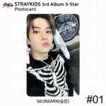 Stray Kids 3. albumi 5-t&auml;rni ametlik fotokaart, standardver Digipack Ver KPOP Seungmin - #1
