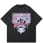 T&auml;navar&otilde;ivad Jaapani Anime Graafiline Unisex T-s&auml;rk Puuvillane Pestud Must Ts&auml;rk Unisex Tops T-s&auml;rk Suvine l&uuml;hikeste varrukatega T-s&auml;rk S must