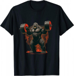 Gorilla Gym Beast Treening Raskuste T&otilde;stmine J&otilde;ud Unisex T-s&auml;rk S