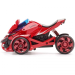 1/32 tagasit&otilde;mmatavad mootorrattam&auml;nguasjad, muusikavalgustusega mootorrataste k&auml;ivitaja m&auml;nguasi, 2-&uuml;hes katapult Race Trinity vanker kingitus poistele lastele 1/32-Size:18*10.5*8.5cm punane