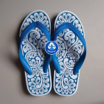 Sandaalid sussid Flipflop kummist rihmad Carve K&auml;sitsi valmistatud k&auml;sit&ouml;&ouml; paar kingakunst Lill Mehed Naiste Unisex Lapsed Lapsed 230 mm