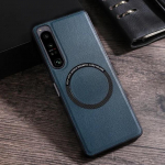 Luksuslik PU-nahast Magsafe magnetiline telefoni&uuml;mbris Sony Xperia 1VI 10 VI 5V 10V 5 IV 10 IV 1 IV 10 III Matt p&otilde;rutuskindel juhtmevaba laadimise tagakaas For Xperia 5 IV sinine
