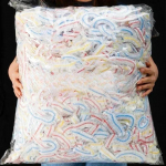 Valged ja v&auml;rvilised &uuml;hekordsed toidukaaned, kilekotid konserveerimiseks, k&uuml;lmiku- ja k&ouml;&ouml;gitarvikud, toiduklass, 500 tk color-100pcs