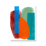 V&auml;rvilised abstraktsed lilled popkunsti l&otilde;uenditr&uuml;kk maalide plakat Moodsas p&otilde;hjamaises stiilis elutoa seinapilt Kodukaunistus 21x30cm No Framed