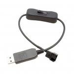 Toiteadapteri kaabel USB kuni 4 kontaktiga 5 V kuni 12 V PVC keskkonnas&otilde;bralik stabiilse j&otilde;udlusega adapterliin arvutif&auml;nnidele 34cm