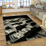 3D Rikas Dollar Euro Nael Raha Joonisfilm Vaip Magamistuppa Elutuppa Koju Diivani Kaunistus, Laste Suur Dekoratsioon P&otilde;randamatt 160cm x 230cm