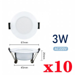 10 tk/partii LED s&uuml;vistatavad valgustid 220V laevalgusti 3W 5W 7W s&uuml;vistatav allvalgusti &uuml;mmargune paneelvalgusti 9W 12W 15W prožektor sisevalgustus Warm White