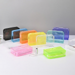 Candy Color l&auml;bipaistev kosmeetikakott PVC veekindel suure mahutavusega meigikott Reisi nahahooldus tualett-tarvete s&auml;ilituskott pesukott 18*12*5cm