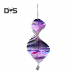 Spiraaltuulekeeraja kaunistus Ilmastikukindel siseruumides v&auml;listingimustes aken Aia &otilde;ue veranda metallist 3D tuulekella rippuv ornament ripats h&otilde;be