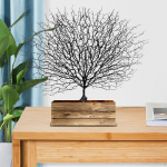 Branches Dried Tree Stem Decorative Plastic Artificial s Twigs for Wedding Patio Decor flower panel Black(no base)