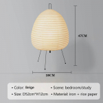 Jaapani disain riisipaberist laualamp vintage latern LED laualamp magamistoa, elutoa, t&ouml;&ouml;toa jaoks statiivil loominguline dekoratiivvalgusti No Bulb&US Plug