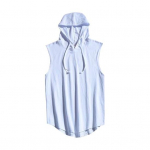 Suvine meeste vest kapuutsiga varrukateta &uuml;hev&auml;rviline n&ouml;&ouml;r Higistav, kiiresti kuivav lahtine Fitness Sport s&ouml;rkimiss&auml;rk XL must