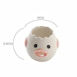 Cartoon Cute Chicken Keraamiline munajagaja Valge munakollase eraldajad Loomingulised munavedeliku filtrid K&uuml;psetust&ouml;&ouml;riistad Munarestid K&ouml;&ouml;gitarbed roosa