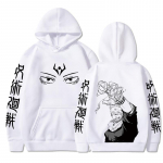 Ryoumen Sukuna Anime Graafiline tr&uuml;kitud kapuutsiga Jujutsu Kaisen meeste naiste pusad Suures suuruses dressipluus Harajuku unisex pullover M