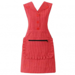 Kokandusp&otilde;ll Varrukateta &Otilde;likindel t&otilde;mblukk Tasku L&auml;&auml;ne stiilis rev&auml;&auml;r Ruudumustriga Puuvillane p&otilde;ll Vest Majapidamist&ouml;&ouml;d T&ouml;&ouml;riided Igap&auml;evane kasutamine