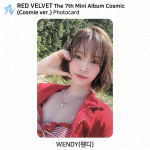 RED VELVET 7. minialbum Cosmic Cosmie Ver ametlik fotokaart KPOP K-POP Wendy