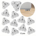 4 tk Isekleepuv t&uuml;&uuml;p Mute Ball universaalne ratas 3 helmest M&ouml;&ouml;blirattad Rattad Roostevabast terasest ratas 360&deg; p&ouml;&ouml;rlemine