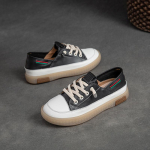 Ehtsast nahast naiste jalatsid K&auml;sitsi valmistatud sisutihedad vaba aja pehme tallaga mugavad naistejalatsid 35 must