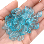 10 tk kommiv&auml;rvi v&otilde;lusid l&auml;bipaistvad akr&uuml;&uuml;ls&uuml;damed lahtised helmed k&auml;sitsi valmistatud materjal helmestega ehete valmistamiseks sinine