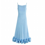 Naiste A-kujuline sukkadega suur lilleline &otilde;htukleit S taevasinine v&auml;rv