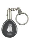 Icelandic Sheepdog, Icelandic Spitz, Iceland Dog - pendant with a photo of a dog, crystal key ring in a gift box, a unique gift by Art-Dog puhas