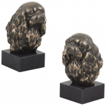 Cavalier King Charles spanjel I &ndash; koerakuju, b&uuml;st kivialusel, skulptuur, koerten&auml;ituse trofee kaubam&auml;rgilt Art-Dog