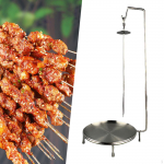 Grill vertikaalne vardahoidja riidepuu koos tilgaalusega Kebabi grillrest kalade jaoks