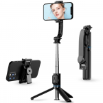 CYKE Bluetoothi ​​selfie-pulk eemaldatava klambri ja lauatelefoni hoidikuga. Sobib suurep&auml;raselt otse&uuml;lekandeks NCC sertifikaadiga. C01 without fill light must
