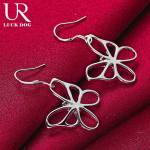 925 Sterling h&otilde;bedane &otilde;&otilde;nes liblikas ripats augustamine k&otilde;rvar&otilde;ngad Moodsad pulmaehted 3.20*2.00cm