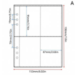 A5 sideaine varrukad 1P 2P 4P l&auml;bipaistev fotoalbum K&ouml;itja t&auml;itmine sisemised varrukad