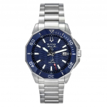 Bulova Marine Star Precisionist roostevabast terasest sinise sihverplaadiga kvartsist sukelduja 96B433 200M meeste k&auml;ekell sinine