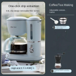 220 V Ameerika stiilis kohvimasin, majapidamises kasutatav t&auml;isautomaatne kontori k&otilde;ik-&uuml;hes masin, tee keetmine, k&auml;sitsi jahvatamine EU