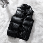 Meeste jakk Vabaaja vest Talvine tuulekindel jakk Meeste lukuga alla voodriga vest Talvine 2XL must