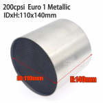 114X100mm 200CPSI K&otilde;rge Kvaliteediga Voolu Katal&uuml;saator Konverter Filtripakid Universaalne Metallist K&auml;rgstruktuur Katal&uuml;saator Metallist Katal&uuml;saator