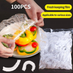 100 tk plastikust &uuml;mbris, keskkonnas&otilde;bralik roheline ja mittetoksiline toidukilega kahanev &uuml;mbris. 1 Package