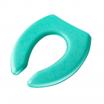 Kodumajapidamises kasutatav veekindel vahtplastist WC kate sooja mustriga tualettmatt, silmkoeline polsterdatud WC pestav vannitoatarvikud hapuroheline v&auml;rv