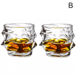Kandiline kristallist viskiklaasist tass kodubaari peoks ja veeklaasid joogin&otilde;ud hotelli&otilde;lu Y3X4 transparent-2pcs