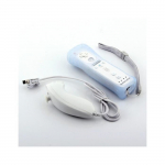 Manette Wii Motion plus + Nunchuck + housse compatible pour Nintendo Wii