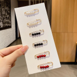 1Set Clothing Brooches Waist Adjustment For Women Pearl Lapel Pin Buckle