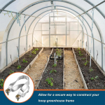 Purlin kronsteini klambrid 5 tk alumiiniumist toruklambrid toru&uuml;henduse kronsteini klambrid kasvuhoone jaoks Purlin aiar&otilde;ngad kasvuhoone raamile spain