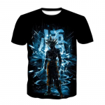 Laste riided Anime Dragon Ball Poiss T&uuml;drukud T-s&auml;rk T-s&auml;rk Goku 3D Prinditud L&uuml;hikeste Varrukatega Harajuku Meeste Topid Tees Poisid T&uuml;drukud R&otilde;ivad 110