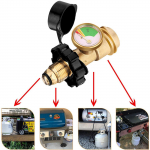Adapter Brass Pol to Qqc1 T&uuml;rgi Fryer RV lauagrilli jaoks