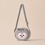 BT21 MANG BABY FLUFFY Lamav nukk/ V&otilde;tmehoidja/ Kost&uuml;&uuml;mikapp Bucket Hat Set/ String Mini Bag Charm Pouch/ Face Doll Crossbody kott (5 Valikud) Crossbody Bag