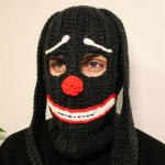 Uued K&auml;sitsi Heegeldatud J&auml;&auml;sarved Naljakas Personaliseeritud Suusamask T&auml;iskasvanu M&uuml;ts Adult 57-59cm