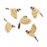 5 tk Puidust linnukaunistus Rustic Flying Birds Seinakaunistus Kodukontor