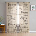 Pariisi Seine'i naine Eiffeli torn punased huuled Pariisi l&auml;bipaistvad kardinad elutuppa Magamistoa aknahooldus K&ouml;&ouml;gis &scaron;ifoonikardin W50H160(CM)x2&Hook