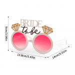 Bachelorette Party Bride to be Pearl Sunglasses Heart Glasses Bridesmaid Bride Photo prop wedding decoration honeymoon trip gift