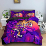 Tiger Print tekikottide komplekt 3D loomamustriline voodipesukomplekt Queen King Size padjap&uuml;&uuml;riga kodutekstiil 70x133cm 2pcs